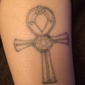 egyptian ankh with pentacle 