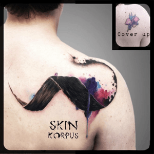 #watercolor #watercolortattoo #watercolortattoos #watercolour #abstract #abstracttattoo made  @ #absolutink by #watercolortattooartist #watercolorartist #skinkorpus 