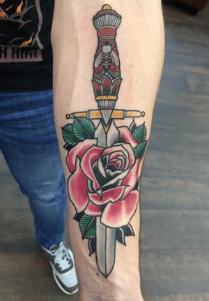 Done by Bram Koenen - Resident Artist.                         #tat #tatt #tattoo #tattoos #amazingtattoo #ink #inked #inkedup #amazingink #newschool #newschooltattoo #rose #roses #color #arm #armpiece #tattoolovers #inklovers #art #culemborg #netherlands