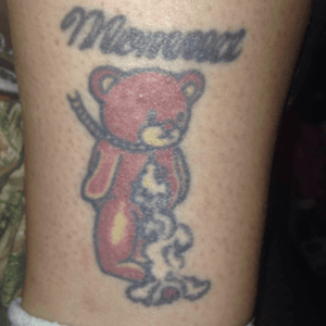 Momma bear. I got this tattoo with my mom. Hers has my nick name over hers. 