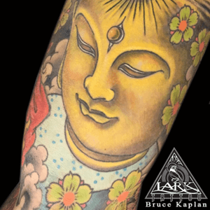 Tattoo by Lark Tattoo artist/owner Bruce Kaplan. See more of Bruce's work here: http://www.larktattoo.com/long-island-team-homepage/bruce/  #buddha #buddhatattoo #budhism #japanesetattoo #japanesetattoos #japaneseflower #colortattoo #halfsleeve #halfsleevetattoo #armtattoo #tattooart #tattooideas #tattoo #tattoos #tat #tats #tatts #tatted #tattedup #tattoist #tattooed #tattoooftheday #inked #inkedup #ink #tattoooftheday #amazingink #bodyart #tattooig #tattoosofinstagram #instatats  #larktattoo #larktattoos #larktattoowestbury #westbury #longisland #NY #NewYork #usa #art  