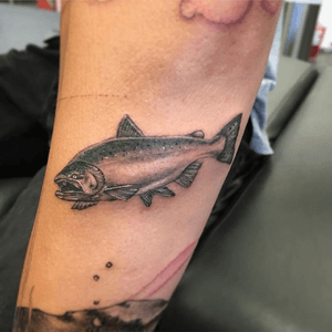 Spring salmon to go along with the start of a sleeve. Done by: Kyle Pulford