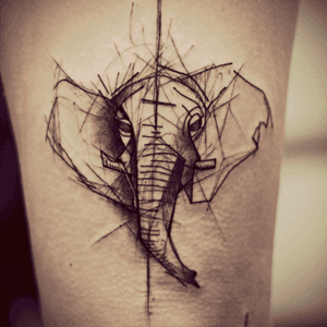 Cool #linework #elephant #sketch 