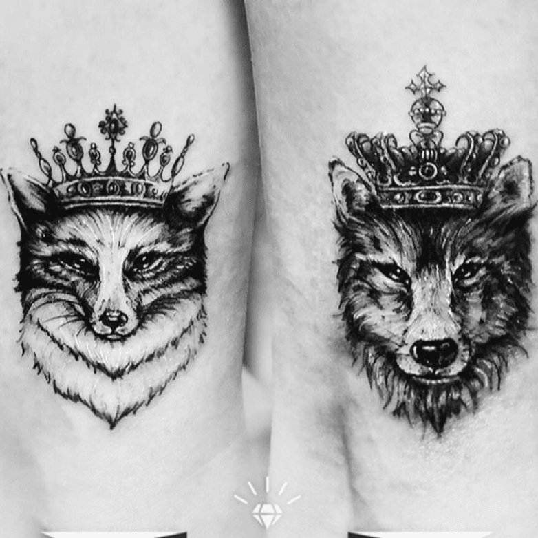 Image result for wolf wearing a crown  Crown tattoo design Crown tattoo  Lion chest tattoo