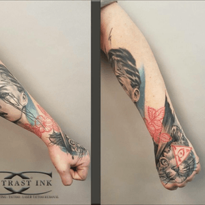 Tattoo by Radek Kubalik at Contrast Ink Tattoo, Sandefjord, Norway. #tattoo #tattoodo #trend #tattoodo #ink #welovegreatink #contrastinktattoo #realistic #grafic #awesome #cattattoo #Cattoo #handtattoo #hand #norway 