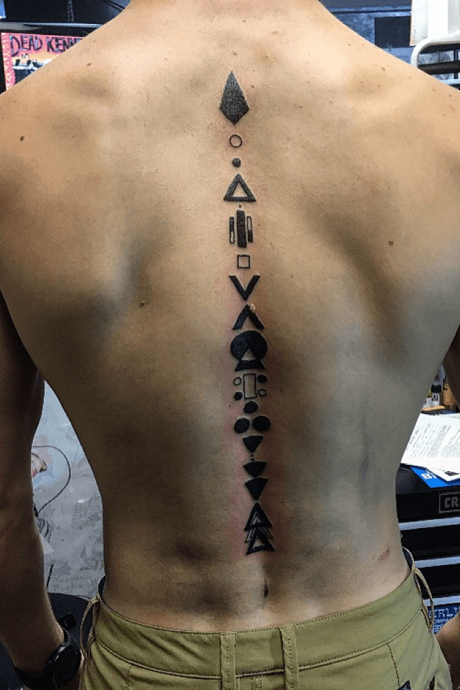 Aragorn Sword Tatoo  Back tattoos for guys Spine tattoo for men Hand tattoos  for guys