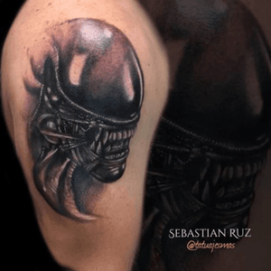 #Alien #sebastianruz #tatuajesmas #tatuajeschile 