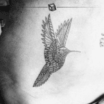 TAT No. 27 "Mosaic hummingbird" (Designed by other artist) #tattoo #ink #hummingbird #lines #improving #bylazlodasilva