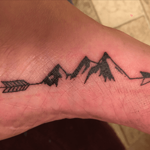 My newest tattoo. Three of us had a girls weekend roadtrip and we all got this tattoo to remember our trip. 