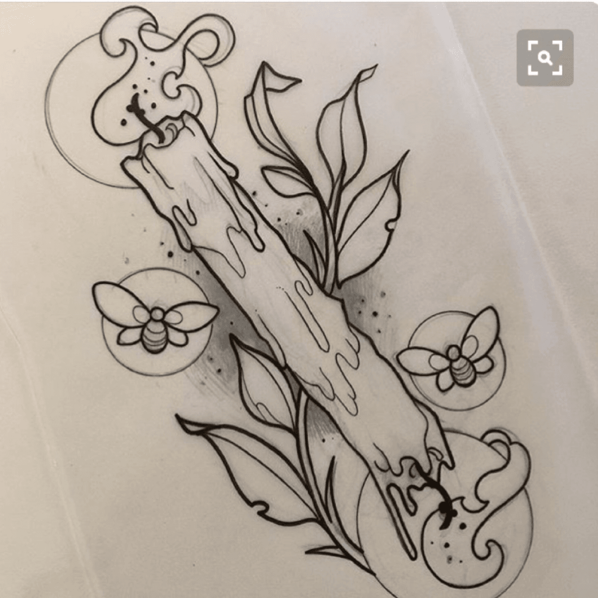 Candle Tattoo Design Stickerundefined by Jahaziel Sandoval  Redbubble