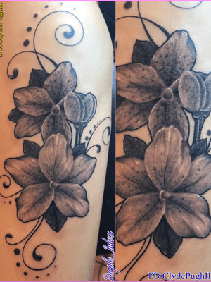 #purple_Inkxx #blackandgrey #realistic #tattooartist #flower 
