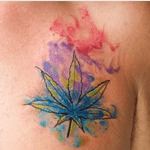 Watercolor cannabis