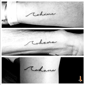 Nº265-267 Ohana #tattoo #tattoos #tatuajes #littletattoo #ohana #ohanatattoo #wave #family #matchingtattoo #bylazlodasilva