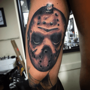 Jason mask i got the opportunity to do my thang on #royalinkcustomtattoos 