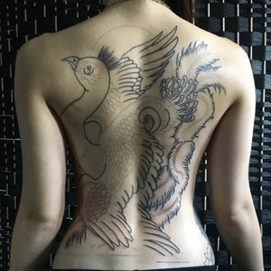 Custom peacock tattoo design. #tattoo #tattoos #tattooed #peacocktattoo #artistica #sgtattoo #outlinetatttoo