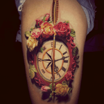 Artist #jamieSchene#hyperrealism #3D #clock #flowers 