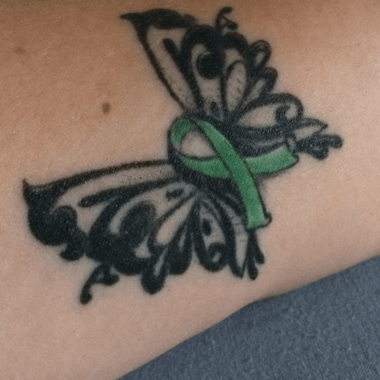 Tattoo Butterfly Awareness  Cerebral Palsy Button  Zazzle
