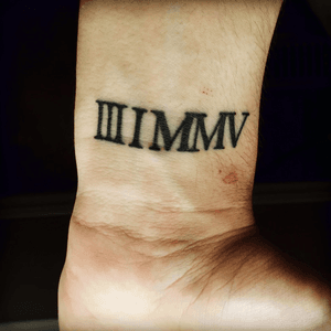 March 1st, 2005. (Roman Numerals) The day my god brother passed away.