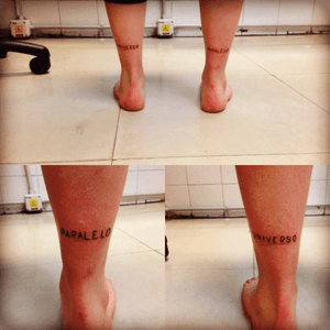 Tatto en las piernas letras pequeñas 