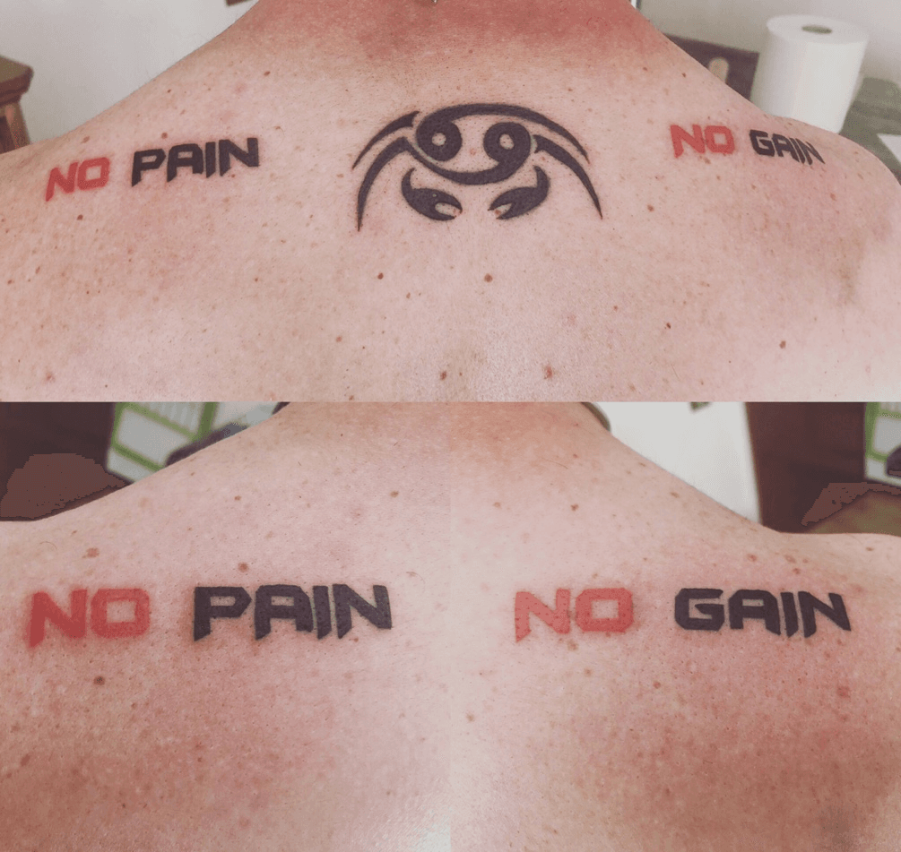 No pain No gain body tattoo design on hand  no pain no gain tattoo   shorts  YouTube