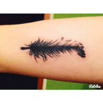 feather by Brink Tattoo Slovenia #brink #feather #blackandwhite #tattoo #slovenia #brinktattoo