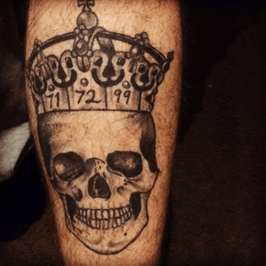 #crown #skull #blackandgrey