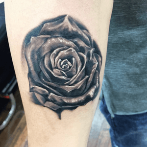 #rosetattoo #tattoo #rose #ink #blackandgrey #TattooWork 