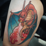 Charizard realistic dragon appearace tattoo #fire #dragon #pokemon 