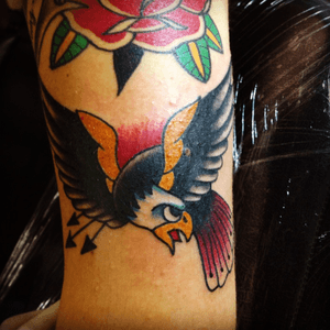 Eagle by #juniorpxtattoo artist #tattoo #tattooer #tattooed #tatuaje #tatuaggio #tradicionaltattoo #oldschooltattoo 