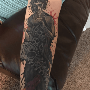 Butcher at Cover Up Tattoo in Jacksonville,FL hooked me up with Neil Gaiman's Sandman.