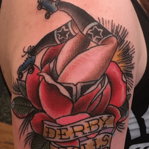 Roller derby tattoo