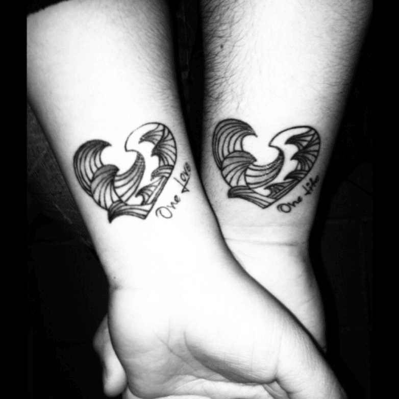 Couple tattoos  One love one life  Hani Tattoo Hurghada  Facebook