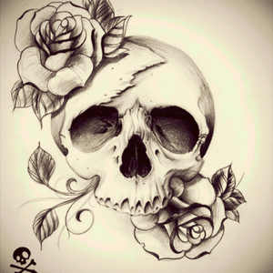 #skull #roses 