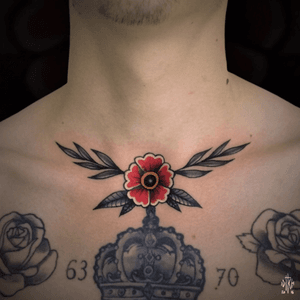 iditch@hotmail.fr #iditch #tattoo #mojitotattoo #toulouse #traditionaltattoo #freehand #oldschool #flower 
