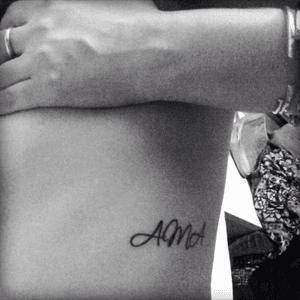 It means "love" in italian, but they're also the initials of my dad mom and lil sister ❤️