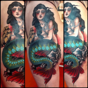 #mermaid #mermaidtattoo #colorful #megandreamtattoo 
