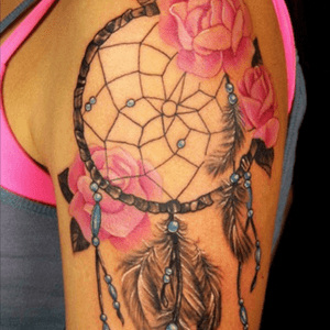 #dreamcatcher #roses #dreams love this design for my next tattoo on my right shoulder 