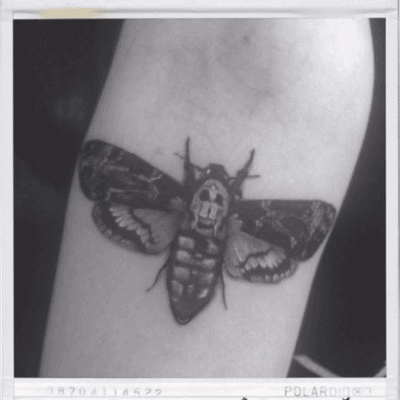 #moth #mothtattoo #silenceofthelambs #tattoomoth #blackandgreytattoo #tattoo #tattoos #ink #inked #smalltattoo 