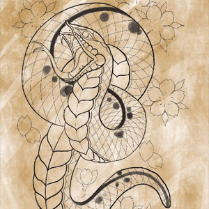 Available design wich I would really love to tattoo #design #tattoodesign #tattoodesigns #traditional #traditionalsnake #snake #snaketattoo #japanesetattoo #japanese #JapaneseArt 