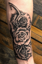 Roses + Sly Cooper’s cane. Both with signifcant meaning to myself and are symbols relating to family. #rose #flower #realism #game #gaming #slycooper #PlayStationTattoos 