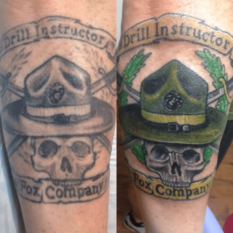 drill sergeant badge tattoo