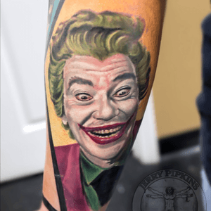 Old school Joker #tattoos #tattoo #tattooartist #batman #realistictattoo 