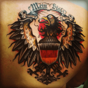 Meant as a coat of arms, represents my family who helped me get through tough times.