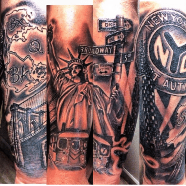 Sleeve Tattoo NYC Tattoo Artist Henry Anglas Tattoo