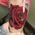 Red rose from the other day... #legendaryinktx # #texastattoo #dannyblu #dannybluston #rose #redrose #rosetat #rosetattoo