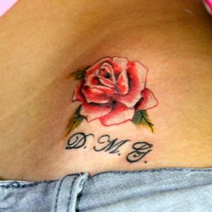 Rose and initials by Jay #rose #name #realistic #realism