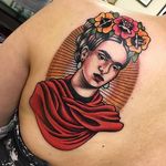 Frida Kahlo tattoo by shannoodle / Sink Or Swim Tattoo #FridaKahlo #portrait #shannoodle #SinkOrSwimTattoo #sostattoo 