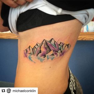 Tattoo done here at Siren Studios by michaelconklin #mountain #mountains #sirenstudios