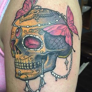Ladies Skull Tattoo #skull