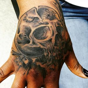 Tattoo by Matt #crownheights #brooklyn #steelstartattoo #skull #blackandgrey 